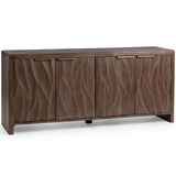 Braxton 4 Door Cabinet, Tundra Brown-Furniture - Storage-High Fashion Home