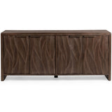 Braxton 4 Door Cabinet, Tundra Brown-Furniture - Storage-High Fashion Home