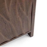 Braxton 4 Door Cabinet, Tundra Brown-Furniture - Storage-High Fashion Home
