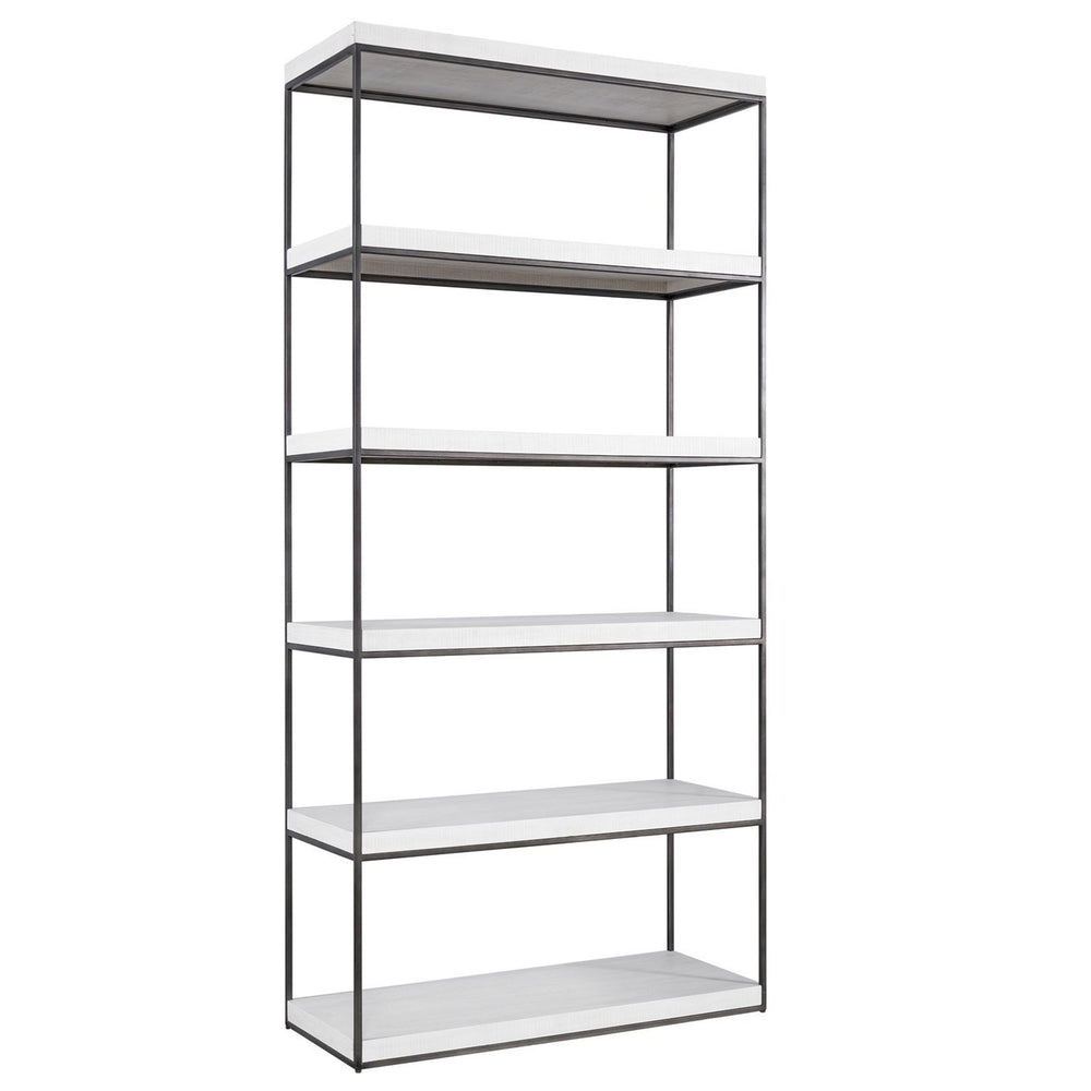 Braxton Etagere, Rustic Oak-Furniture - Storage-High Fashion Home