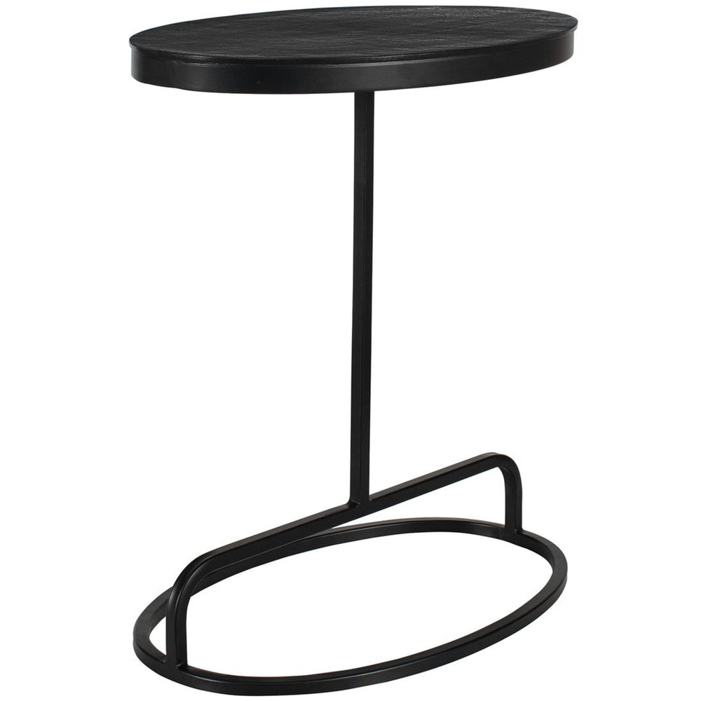 Bree Accent Table, Aged Black-Furniture - Accent Tables-High Fashion Home