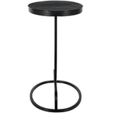 Bree Accent Table, Aged Black-Furniture - Accent Tables-High Fashion Home