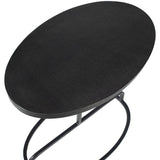 Bree Accent Table, Aged Black-Furniture - Accent Tables-High Fashion Home