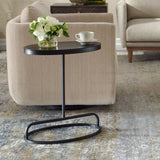 Bree Accent Table, Aged Black-Furniture - Accent Tables-High Fashion Home
