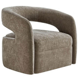 Breis Swivel Chair, Taupe-Furniture - Chairs-High Fashion Home