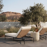 Brenton Outdoor Chaise, Alessi Linen by Amber Lewis x Four Hands