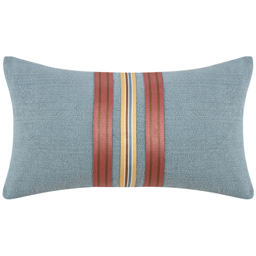 Breton Lumbar Pillow, Blue Multi