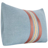 Breton Lumbar Pillow, Blue Multi