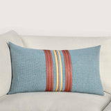 Breton Lumbar Pillow, Blue Multi