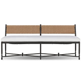 Breton Outdoor Bench, Alessi Linen by Amber Lewis x Four Hands-Furniture - Benches-High Fashion Home