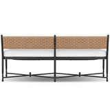 Breton Outdoor Bench, Alessi Linen by Amber Lewis x Four Hands-Furniture - Benches-High Fashion Home