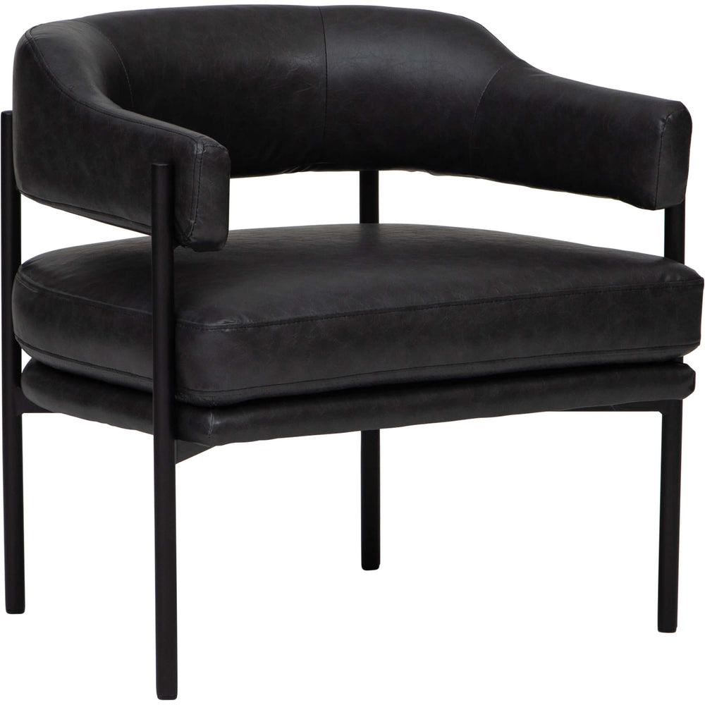 Bretta Chair, Glamour Black-Furniture - Chairs-High Fashion Home