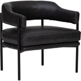 Bretta Chair, Glamour Black-Furniture - Chairs-High Fashion Home