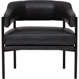 Bretta Chair, Glamour Black-Furniture - Chairs-High Fashion Home