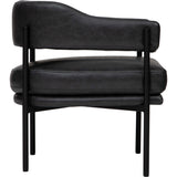 Bretta Chair, Glamour Black-Furniture - Chairs-High Fashion Home