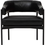 Bretta Leather Chair, Impression Black