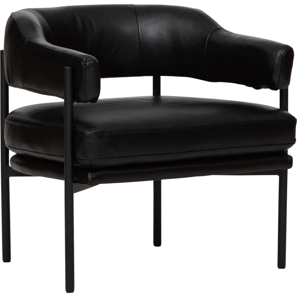 Bretta Leather Chair, Impression Black