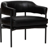 Bretta Leather Chair, Impression Black
