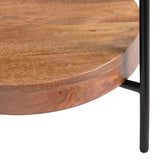 Brewpub End Table, White Marble-Furniture - Accent Tables-High Fashion Home