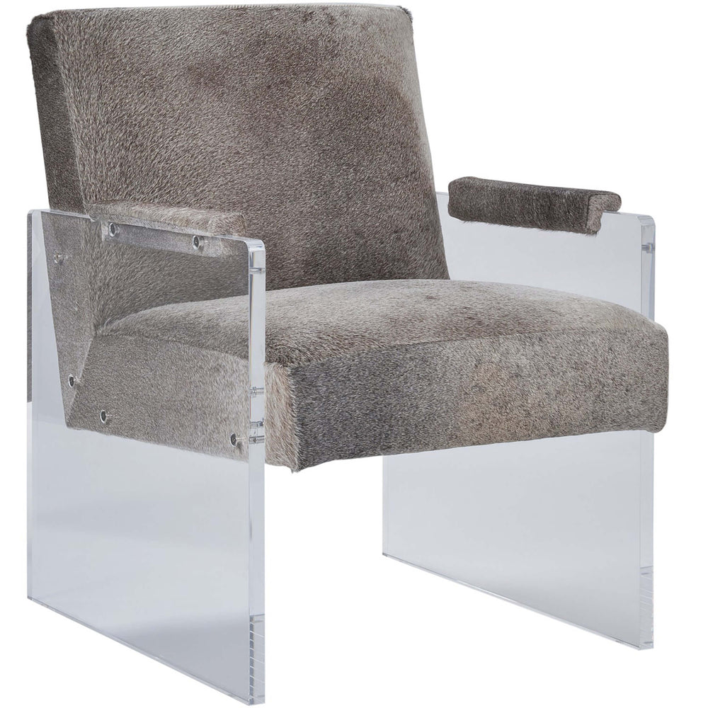 Brickell Chair, Natural Cowhide Grey
