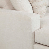 Brickell Sectional, Cream-Furniture - Sofas-High Fashion Home
