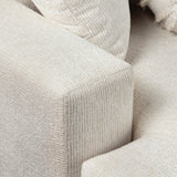 Brickell Sectional, Cream-Furniture - Sofas-High Fashion Home