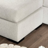 Brickell Sectional, Cream-Furniture - Sofas-High Fashion Home