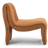 Bridgette Leather Chair, Nubuck Cognac
