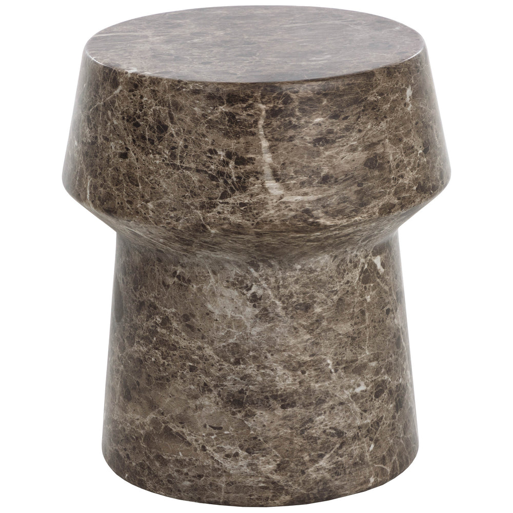 Brie End Table, Dark Emperador-Furniture - Accent Tables-High Fashion Home