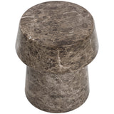 Brie End Table, Dark Emperador-Furniture - Accent Tables-High Fashion Home
