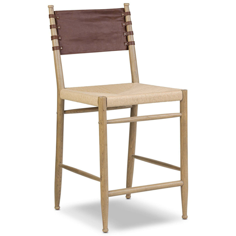 Brielle Stool, Natural by Amber Lewis x Four Hands-Furniture - Benches-High Fashion Home