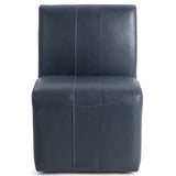 Brighton Leather Dining Chair, Mystic Blue, Set of 2-Furniture - Dining-High Fashion Home