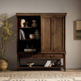 Brimley Wide Cabinet, Aged Pine