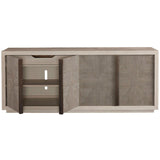 Brinkley Credenza, Flint/Quartz-Furniture - Storage-High Fashion Home