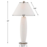 Brinsley Table Lamp, Ivory