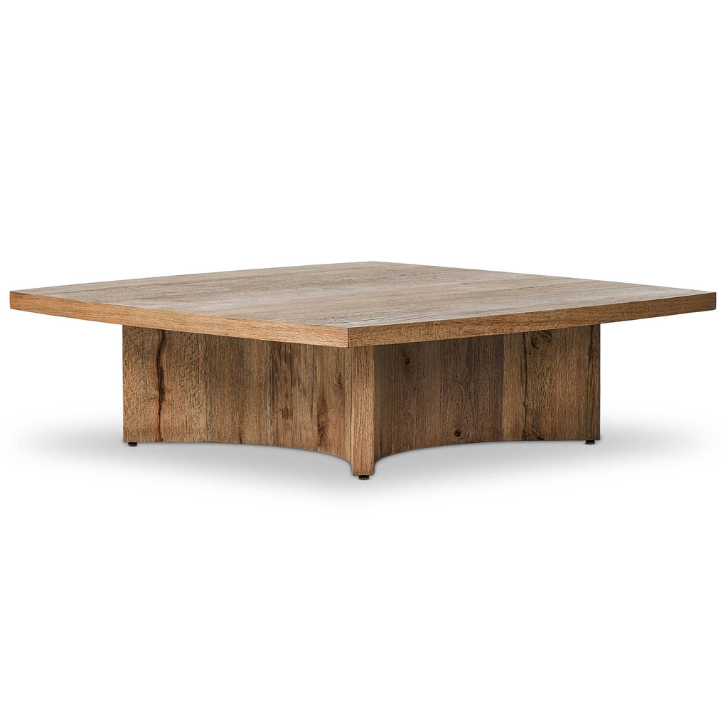 Brinton Square Coffee Table, Rustic Oak High Fashion Home
