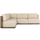Brio Outdoor 5 Piece Sectional, Ellor Beige by Four Hands
