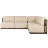 Brio Outdoor 5 Piece Sectional, Ellor Beige by Four Hands