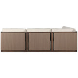 Brio Outdoor 5 Piece Sectional, Ellor Beige by Four Hands