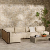 Brio Outdoor 5 Piece Sectional, Ellor Beige by Four Hands