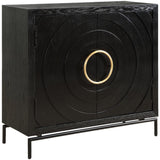 Briseis Cabinet, Black-Furniture - Storage-High Fashion Home