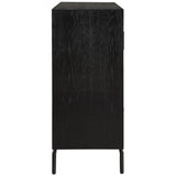 Briseis Cabinet, Black-Furniture - Storage-High Fashion Home