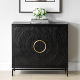 Briseis Cabinet, Black-Furniture - Storage-High Fashion Home