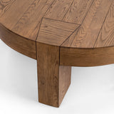 Bristol Round Coffee Table, Café Brown-Furniture - Accent Tables-High Fashion Home