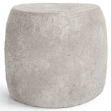 Britney Outdoor Round End table, Light Gray-Furniture - Outdoor-High Fashion Home