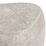 Britney Outdoor Round End table, Light Gray-Furniture - Outdoor-High Fashion Home