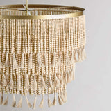Brittany Round Beaded Chandelier, Natural-Lighting-High Fashion Home