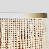 Brittany Round Beaded Chandelier, Natural-Lighting-High Fashion Home