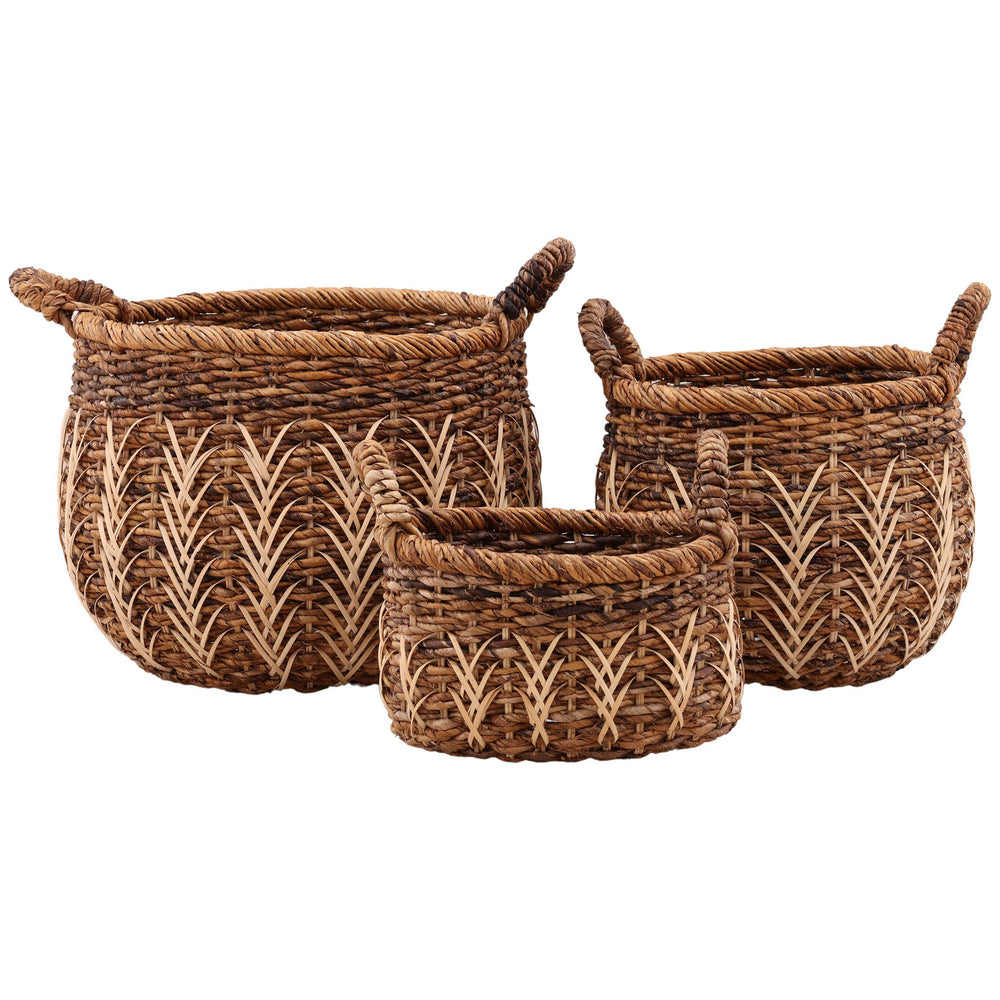 Brogan Basket, Natural, Set of 3