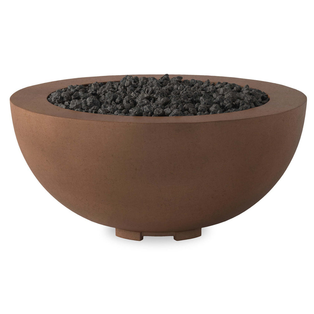 Bronson Outdoor Fire Table, Clay Concrete by Four Hands